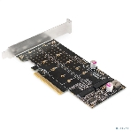 Переходник ExeGate EXE-597E2 (2 x M.2 M key -> PCI-E x8 v3.0, для установки двух SSD M.2 2230/2242/2260/2280/22110 M key NGFF в слот PCI-E, материнская плата должна быть c функции Bifurcation PCI-E), фото8