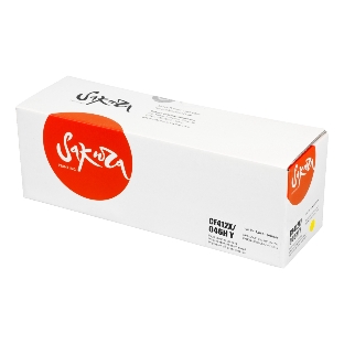 Картридж Sakura CF412X/046HY для HP и Canon, желтый, 5000 к.