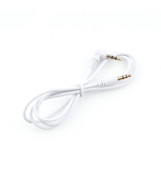 Кабель Cablexpert аудио 90˚ CCAB-01-35MML-1MW, 3.5 Jack (M)/3.5 Jack (M), белый, 1м, блистер