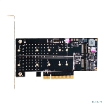 Переходник ExeGate EXE-597E2 (2 x M.2 M key -> PCI-E x8 v3.0, для установки двух SSD M.2 2230/2242/2260/2280/22110 M key NGFF в слот PCI-E, материнская плата должна быть c функции Bifurcation PCI-E), фото7