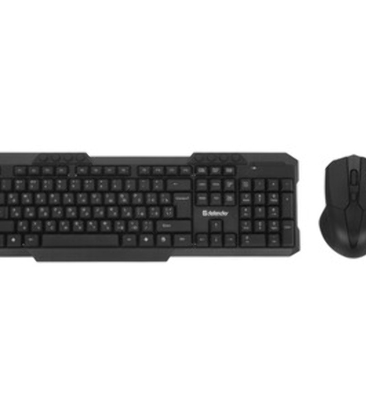 Комплект клавиатура+мышь Defender Jakarta C-805 беспроводной, USB, 1600 DPI, чёрный