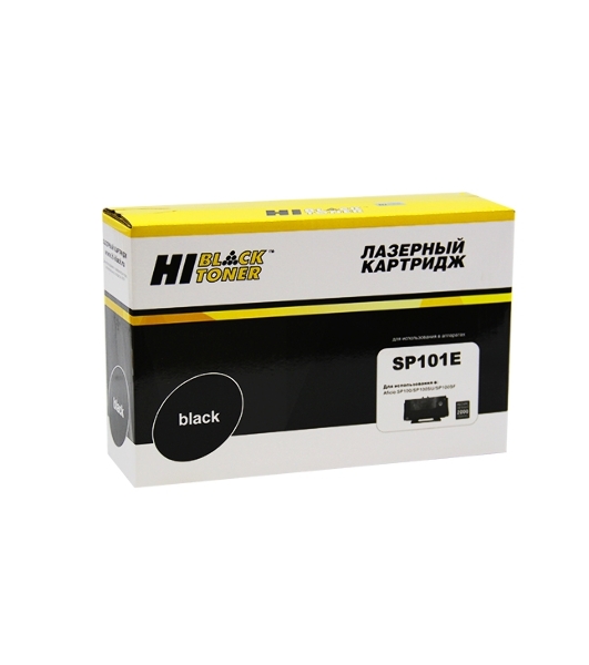 Тонер Картридж Hi-Black SP101E черный, для Ricoh Aficio SP100/100SF/100SU, 2К(аналог SP101E)