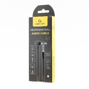Кабель Cablexpert аудио 90˚ CCAB-01-35MML-1MW, 3.5 Jack (M)/3.5 Jack (M), белый, 1м, блистер