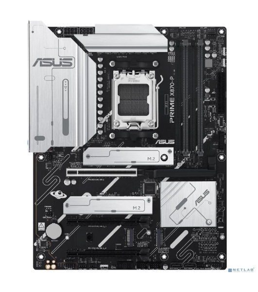 Материнская плата ASUS PRIME X870-P, AM5, AMD X870, 4xDDR5, 2xSATA, 4xM.2, 1xPCIe 5.0 x16, 2xPCIe 4.0 x1, 1xHDMI, 2xUSB-C, 1x 2.5Gb LAN, 4xUSB-A 3.2 Gen 1, 1xUSB-A 3.2 Gen 2, 4xUSB-A 2.0, 3x3.5 мм, 7.1, ATX