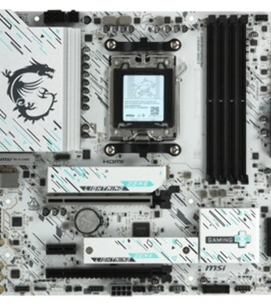 Материнская плата MSI B850M GAMING PLUS WIFI6E, AM5, AMD B850, 4xDDR5, 4xSATA, 2xM.2, 1xPCIe 4.0 x16, 2xPCIe x1, 1xDP, 1xHDMI, 1x2.5Gb LAN, Wi-Fi 6E, Bluetooth 5.3, 4xUSB-A 5Gbps, 3xUSB-A 10Gbps, 1xUSB-C 10Gbps, 3x3.5 мм, 7.1, mATX