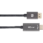 Кабель DisplayPort M-> HDMI M 4K@60Hz 1.8m Telecom,оплетка (TA561M-1.8M), фото6