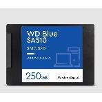 Накопитель SSD WD Blue SA510 WDS250G3B0A, 250Gb, SATA III, 2.5', R/W 555/440, фото 1