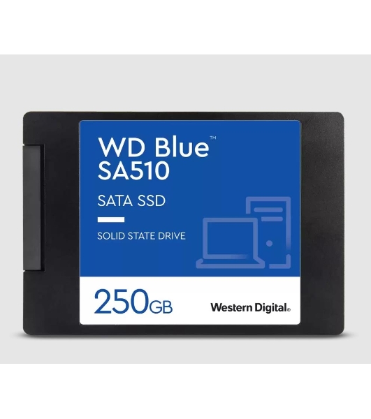 Накопитель SSD WD Blue SA510 WDS250G3B0A, 250Gb, SATA III, 2.5', R/W 555/440
