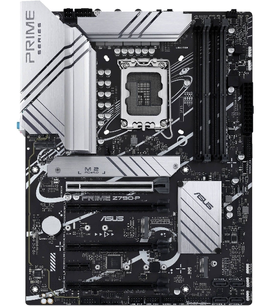 Материнская плата ASUS PRIME Z790-P, LGA 1700, Intel Z790, 4xDDR5, 4xSATA, 3xM.2 PCIe 4.0 x4, 1xPCIe 5.0 x16, 3xPCIe x4, 1xPCIe x1, 1xHDMI, 1xDP, 1xUSB-C 3.2 Gen 2x2, 1xUSB 3.2 Gen 2, 2xUSB 3.2 Gen 1, 4xUSB 2.0, 1x 2.5Gb LAN, 3x3.5 мм, 7.1, ATX