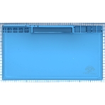 Резиновый коврик для работы с телефонами/планшетами с магнитными ячейками для мелких деталей 210х38, фото2