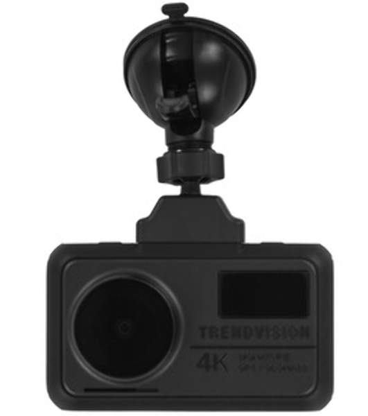 Видеорегистратор TrendVision TDR-725 Real 4K, 3840x2160, 3', GPS/ГЛОНАСС, Wi-Fi, G-сенсор, датчик движения, GPS-информатор