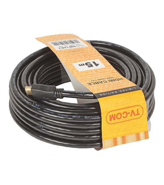 Кабель цифровой TV-COM HDMI19M to HDMI19M, V1.4+3D, 15m CG150S-15M
