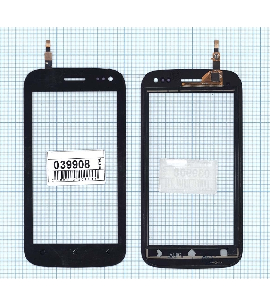 Сенсорное стекло (тачскрин) для Micromax A110Q Canvas 2 Plus черное