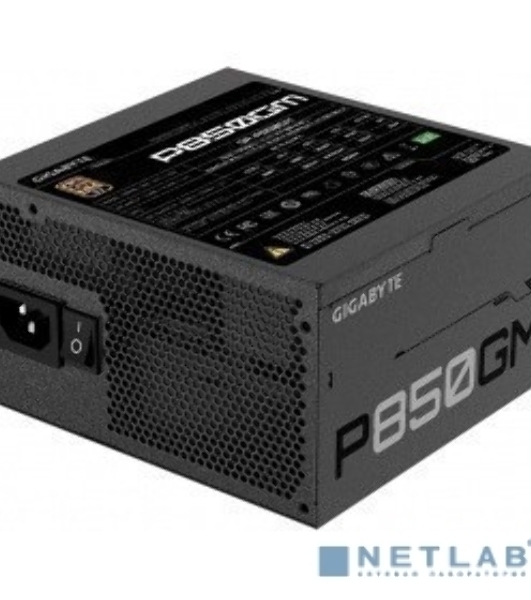 Блок питания Gigabyte GP-P850GM RTL, 850Вт, 80 PLUS Gold, 120мм, модульный, черный