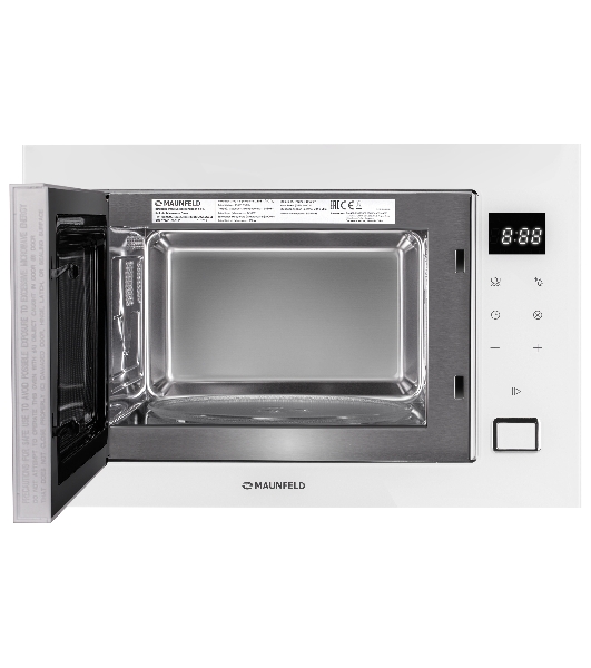 Микроволновая печь встраиваемая Maunfeld MBMO925SGW11 белый, 25 л, 900 Вт, переключатели - сенсор