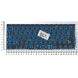 Клавиатура для ноутбука MacBook Pro 13 Retina A1708 черная большой Enter