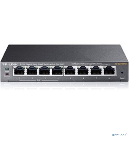 Коммутатор TP-Link SMB TL-SG108PE Easy Smart гигабитный 8-портовый коммутатор с 4 портами PoE