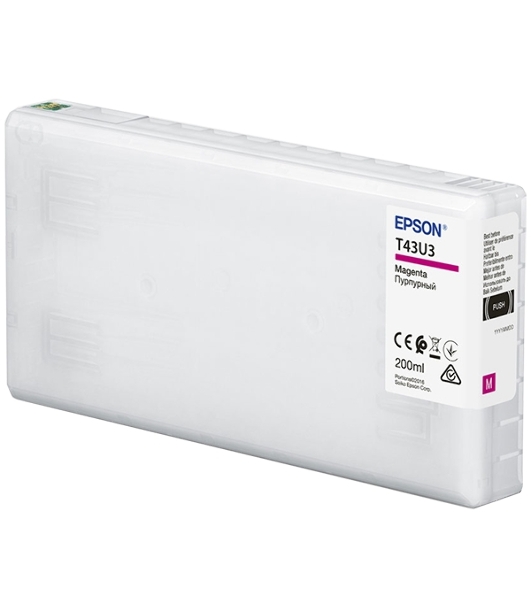 Картридж струйный Epson T43U (C13T43U340) пурпурный (200 мл) для SureLab SL-D800