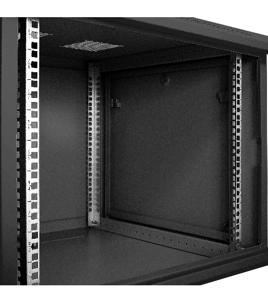 Шкаф телекоммуникационный 19' настенный 9U ExeGate EC-WM-9U.600.M.BLACK (19', 9U, 600x600x500мм (ШхГхВ), передняя дверь металл, съемные боковые панели, пыле- и влагозащита IP23, черный RAL 9004)
