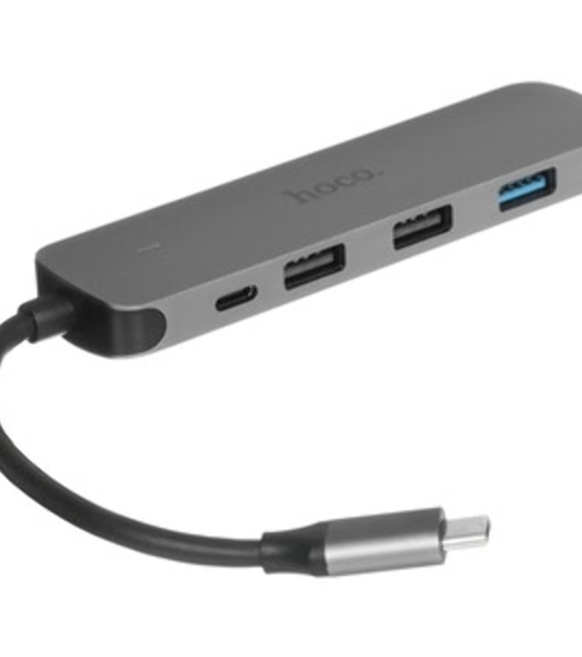 USB-концентратор Hoco HB27, USB Type-C, HDMI/PD/USB 3.0/USB 2.0, USB Type-C