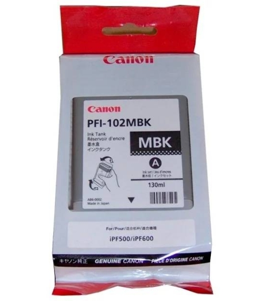 Картридж струйный Canon PFI-102MBk (0894B001) матовый черный, 130 мл., для iPF500/600/700