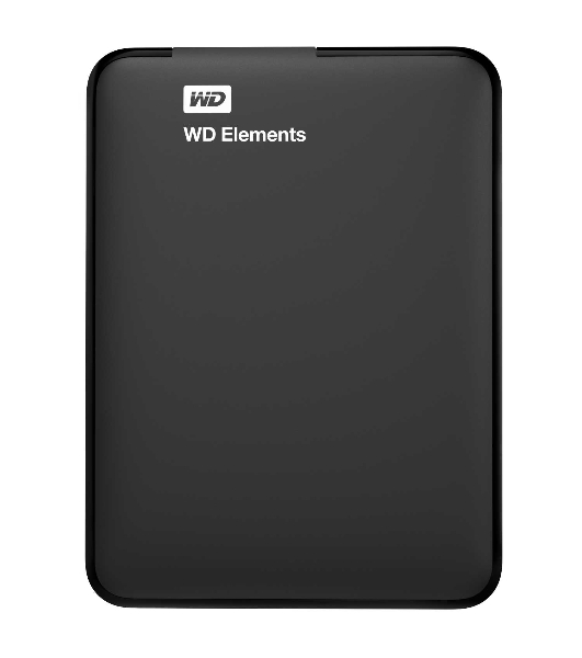 Внешний HDD 2.5' Western Digital Elements Portable, 2TB, USB 3.2 Gen 1 Type-A, 5400 rpm, черный