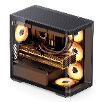 Корпус без блока питания Корпус JONSBO D300 Black MATX без БП, боковая панель из закаленного стекла, mini-ITX, micro-ATX, черный, фото24