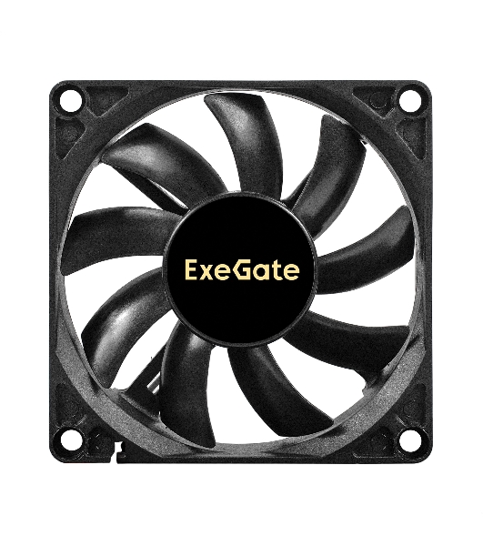 Вентилятор для корпуса ExeGate ExtraPower EP08015B3P черный, 80 мм, 2600 об/мин, 26 дБ, 3 pin