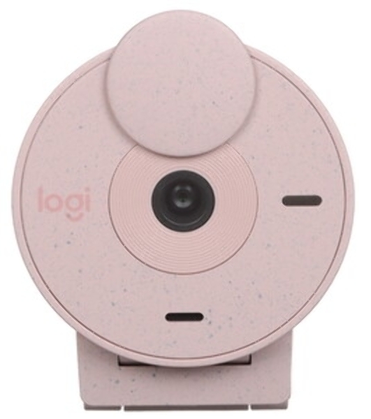 Веб-камера Logitech Brio 300 1920x1080, 30 кадр/с, USB Type-C, микрофон (шумоподавление), автоматическая фокусировка, автоосвещение, универсальное крепление розовый