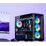 Корпус без блока питания Корпус JONSBO D300 Black MATX без БП, боковая панель из закаленного стекла, mini-ITX, micro-ATX, черный, фото23