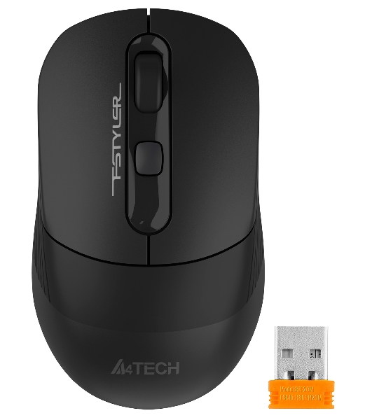 Мышь беспроводная A4Tech Fstyler FB10C черный, 2000 dpi, радиоканал, Bluetooth, USB, кнопки - 4