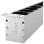Блок силовых розеток Rem Rem-32, Shuko х 20, IEC 60320 С19 х 12, вход колодка, 19', 1863х45х45 мм (ВхШхГ), 32А, автомат + амперметр, черный, 2 контура, фото6