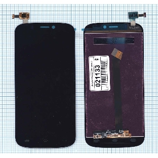Дисплей для Micromax A300 Canvas Gold черный