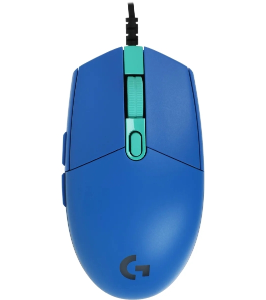 Мышь проводная Logitech G102 LIGHTSYNC синий, 8000 dpi, USB, кнопки - 6
