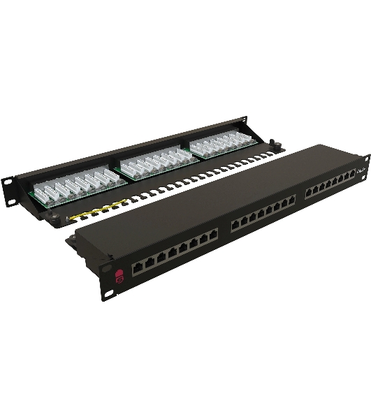 Патч-панель Sysmatrix PP 1901U.S245ES.N 19' 1U 24xRJ45 кат.5E FTP