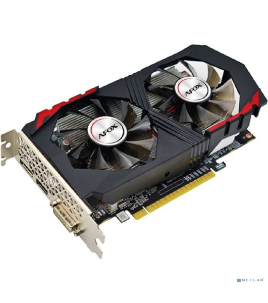 Видеокарта AFOX Geforce GTX1050 4Gb GDDR5 128Bit DVI/HDMI/DP LP Dual Fan (AF1050-4096D5H4-V2)