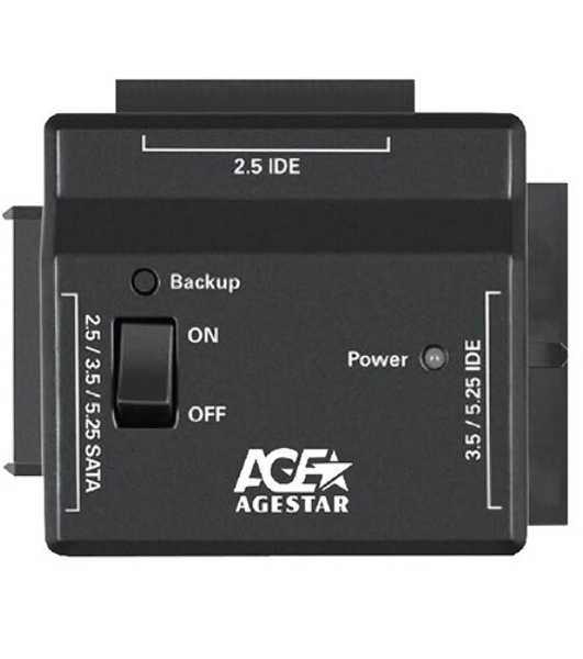 Универсальный переходник AgeStar для HDD 2.5'/3.5' FUBCP2 черный