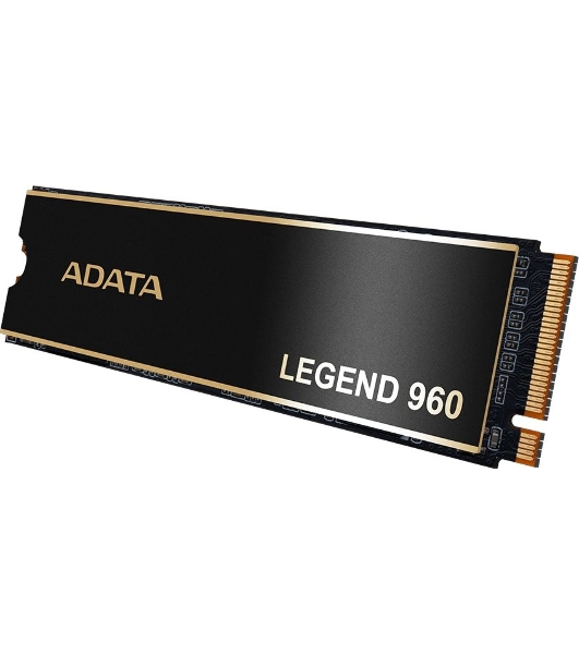 Накопитель SSD ADATA LEGEND 960, 1Tb, PCIe 4.0 x4, M.2 2280, NVMe, R/W 7400/6000, с радиатором