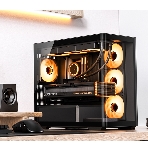 Корпус без блока питания Корпус JONSBO D300 Black MATX без БП, боковая панель из закаленного стекла, mini-ITX, micro-ATX, черный, фото21