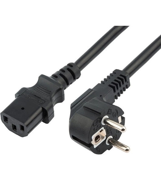 Шнур сетевой Rexant СЕЕ 7/7 (Schuko) – IEC 320 C13 3x1,0мм², длина 1,2м