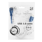 Кабель Gembird/Cablexpert USB 3.0 Pro, AM/microBM 9P, 30 см, экран, синий, пакет, фото3