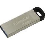 Флешка USB Kingston DataTraveler KYSON (DTKN/256GB), 256Gb, USB 3.2 Gen 1, R/W 200/60, серебристый/черный, фото3