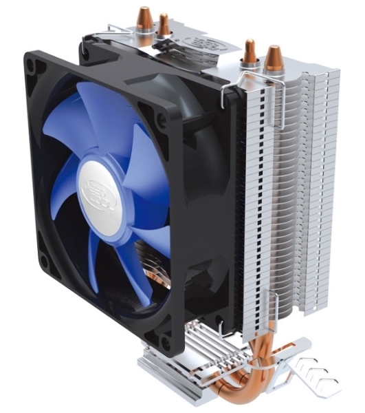 Кулер для процессора DEEPCOOL ICE EDGE MINI FS V2.0 синий, 80 мм, алюминий/медь, 2200 об/мин, 24.7 дБ, 3 pin, 100 Вт, 112 мм