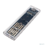 Внешний корпус Gembird EEM2-NVME-2 USB 3.1 для M2 NVME порт Type-С, пластик, прозрачный, фото8