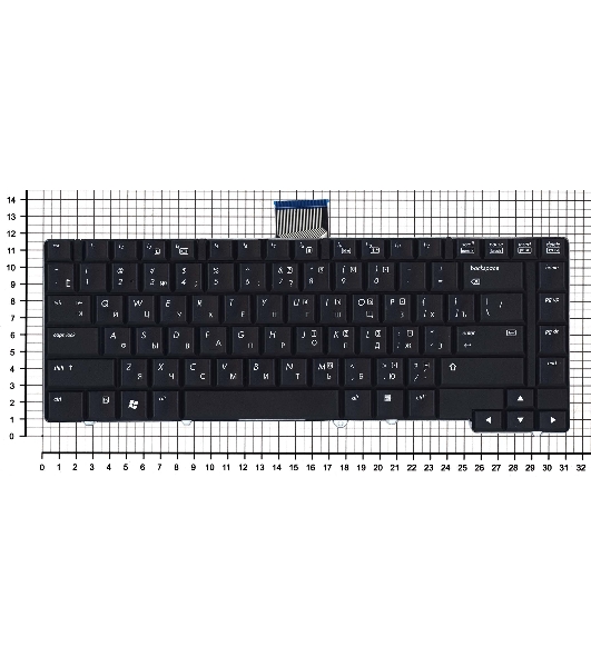 Клавиатура для ноутбука HP Elitebook 6930 6930p черная без Track Point