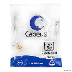 Патч-корд Cabeus, Cat.5e, неэкр., U/UTP, RJ45/RJ45, LSZH, AWG24, 0.3м, белый, фото 1