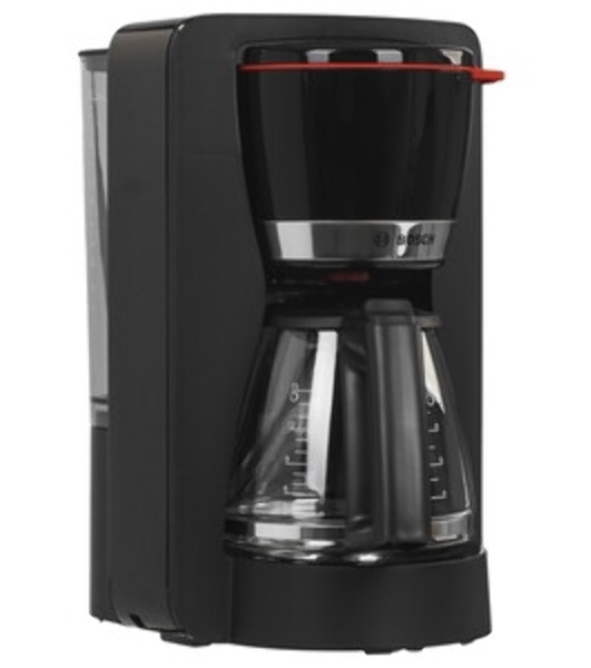 Кофеварка капельная Bosch TKA4M233, черный, тип кофе молотый, 1.4 л, 1200 Вт