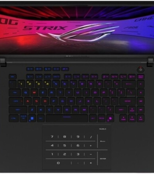 Ноутбук ASUS ROG Strix SCAR 16 G635LX-RW041 16'(2560x1600 miniLED (матовый, 240Hz, 3ms))/Intel Core Ultra 9 275HX(2.7Ghz)/32Gb/1024PCISSDGb/noDVD/Ext:NVIDIA GeForce RTX 5090(24576Mb)/Cam/BT/WiFi/90WHr/war 1y/2.8kg/Off черный/DOS + NumberPad