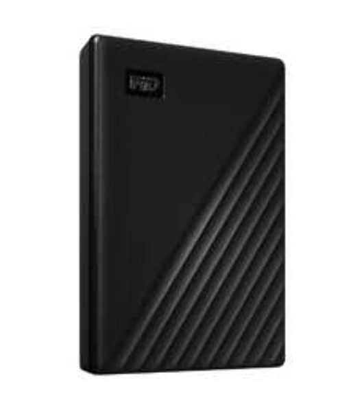 Внешний HDD 2.5' Western Digital My Passport, 4TB, USB 3.2 Gen 1 Type-A, 5400 rpm, черный