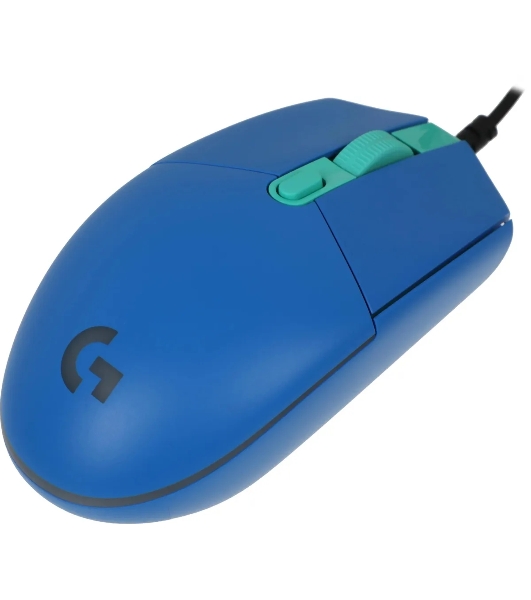 Мышь проводная Logitech G102 LIGHTSYNC синий, 8000 dpi, USB, кнопки - 6